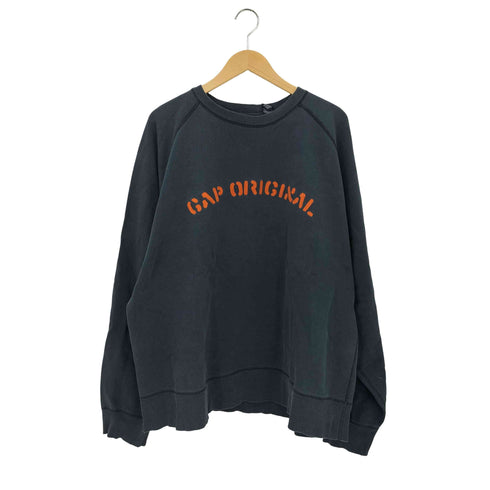 ギャップ Gap 90-00s OLD オールド フロントロゴ刺繍 クルーネックスウェット メンズ import:XL